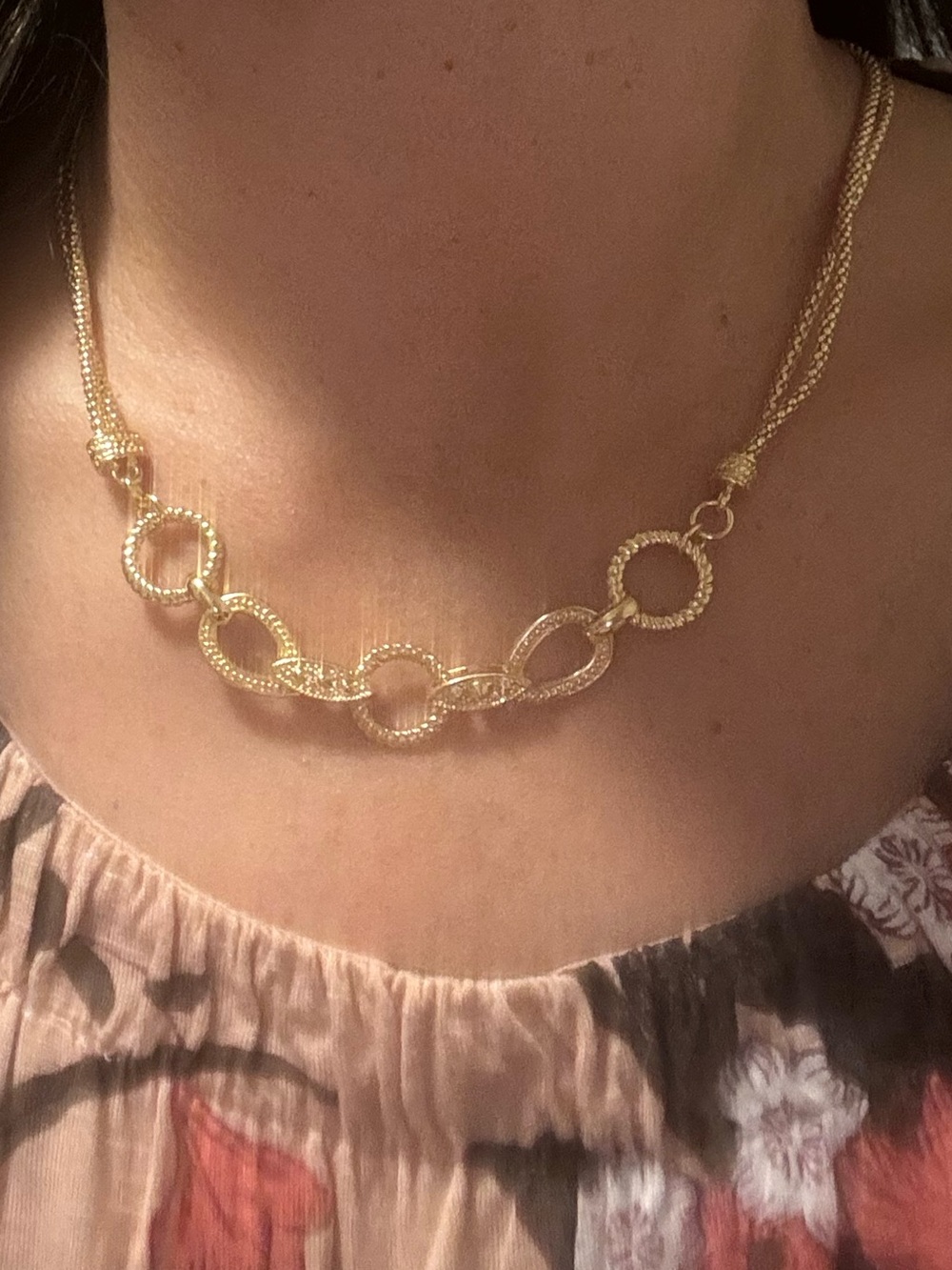 Beria Collection 18Kt Gold over Bronze Necklace